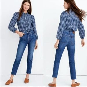Madewell Stovepipe jeans with magic pockets Size 27 Tall